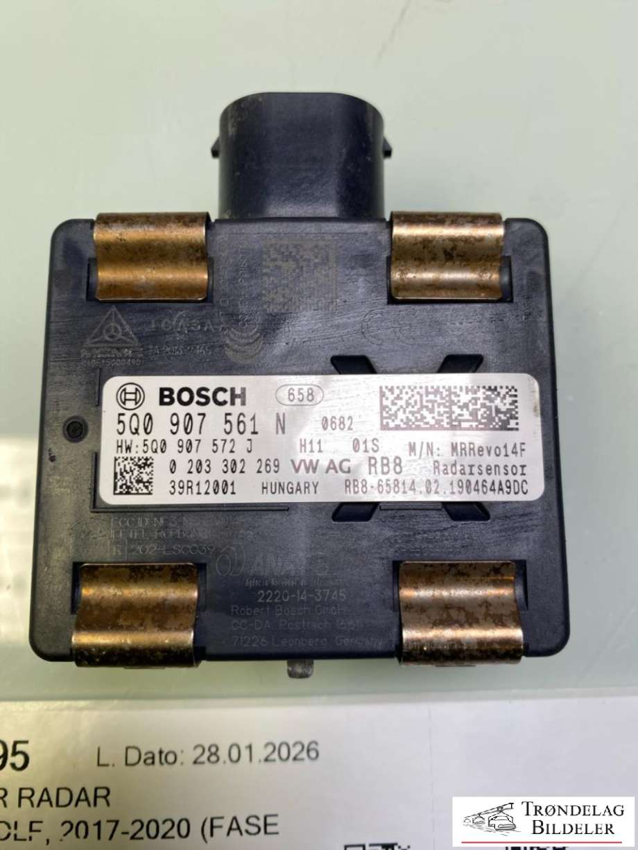 Sensor radar til VW e-Golf 2017-2020 (Fase 2)  (5Q0907561N|203302269|)