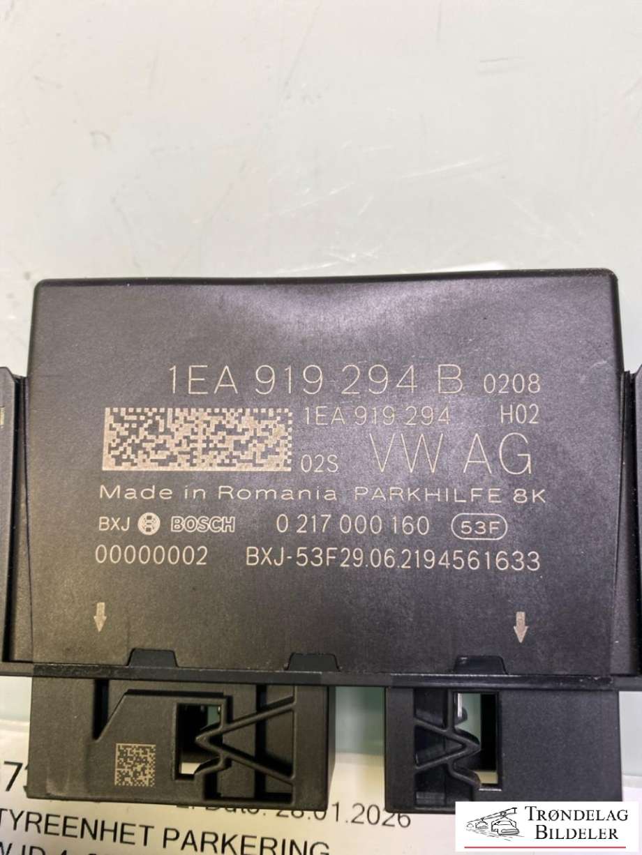 Styreenhet parkering til VW ID.4 2020-->>  (1EA919294B|)