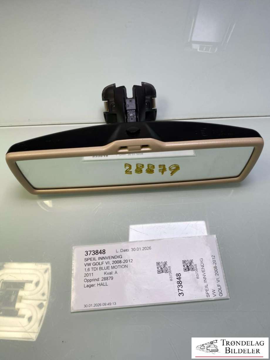 Speil innvendig til VW Golf VI, 2008-2012  (1K0857511B SMA)