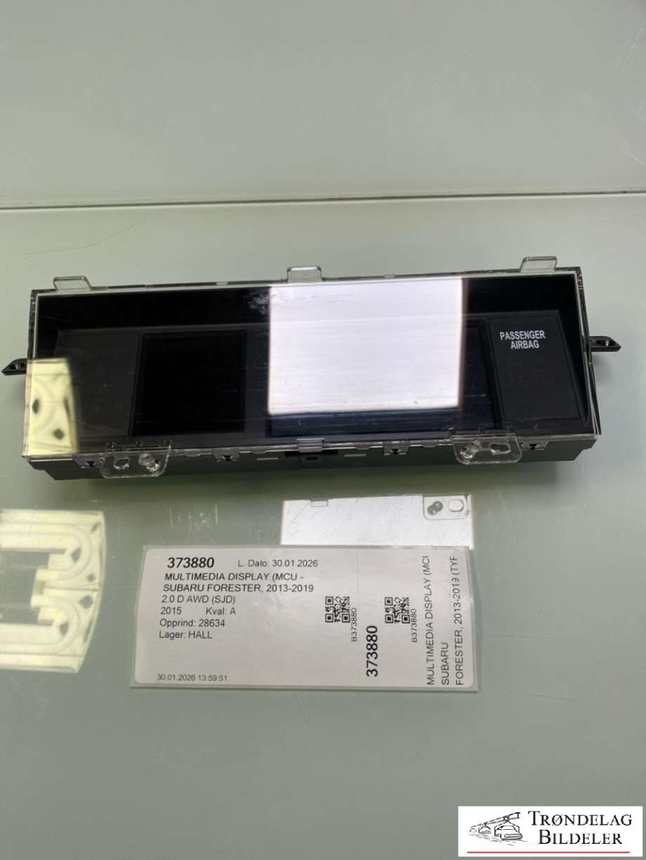 Multimedia display (MCU - Media Controller Unit) til Subaru Forester, 2013-2019 (Type IV)  (85261SG460)