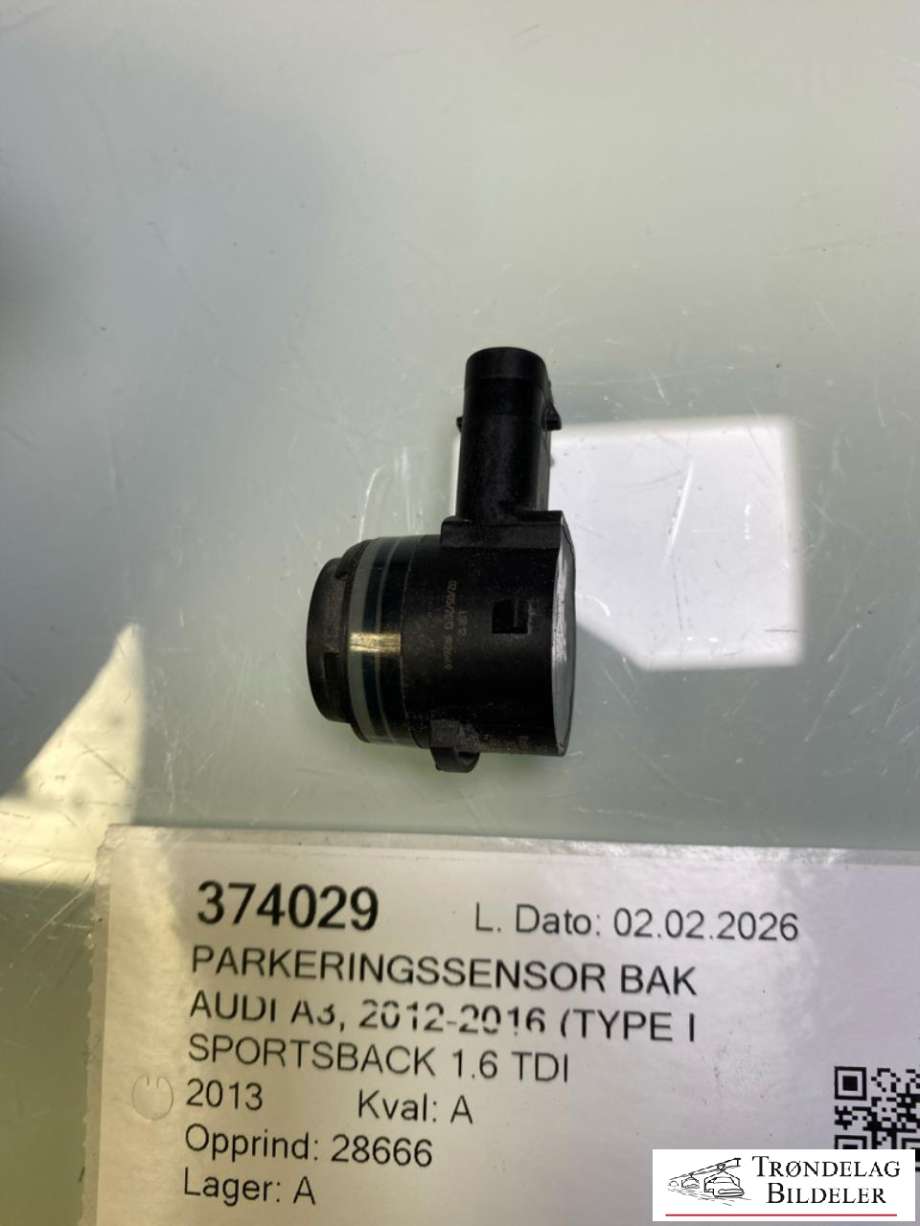 Parkeringssensor bak til Audi A3 2012-2016 (Type III, Fase 1)  (5Q0919275A|5Q0 919 275 C|5Q0919275CGRU|1648388980|T4A5538|T4A5539|LR059785|A0009053307|6 832 304|66 20 6 832 304|31471048|890007)