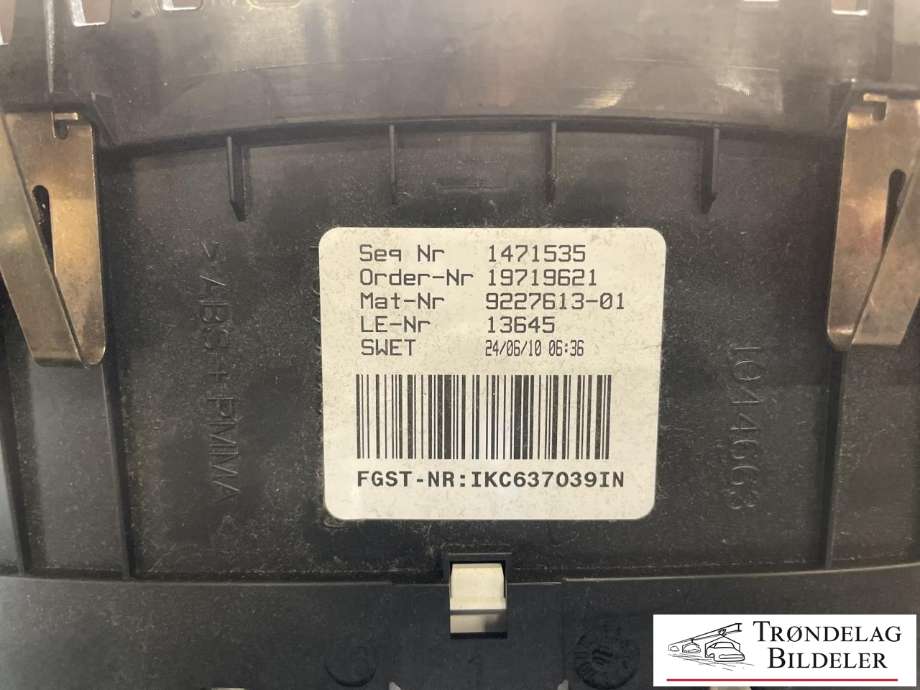 Instrumentpanel til BMW 5-Serie 2010-2017 (F10/F11) (F10/F11) (62 10 9 358 981|)
