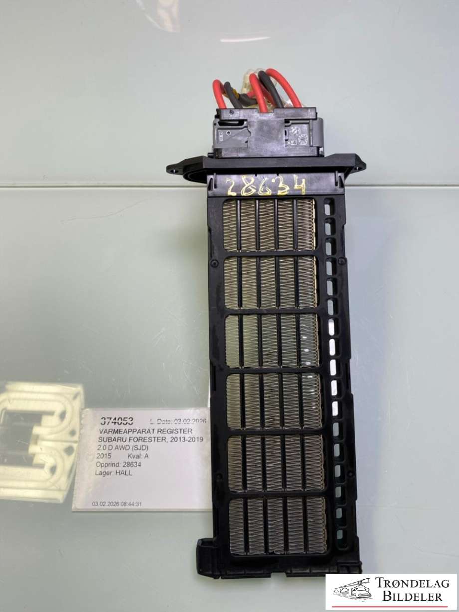 Varmeapparat register til Subaru Forester, 2013-2019 (Type IV)  (T1013652KA)