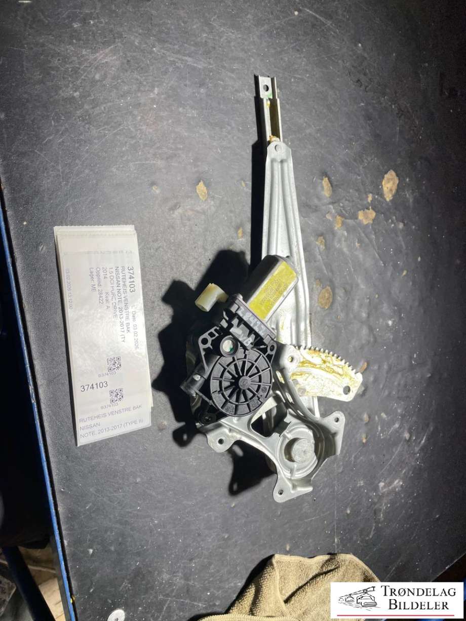 Ruteheis venstre bak til Nissan Note, 2013-2017 (Type II) (3036928 A)