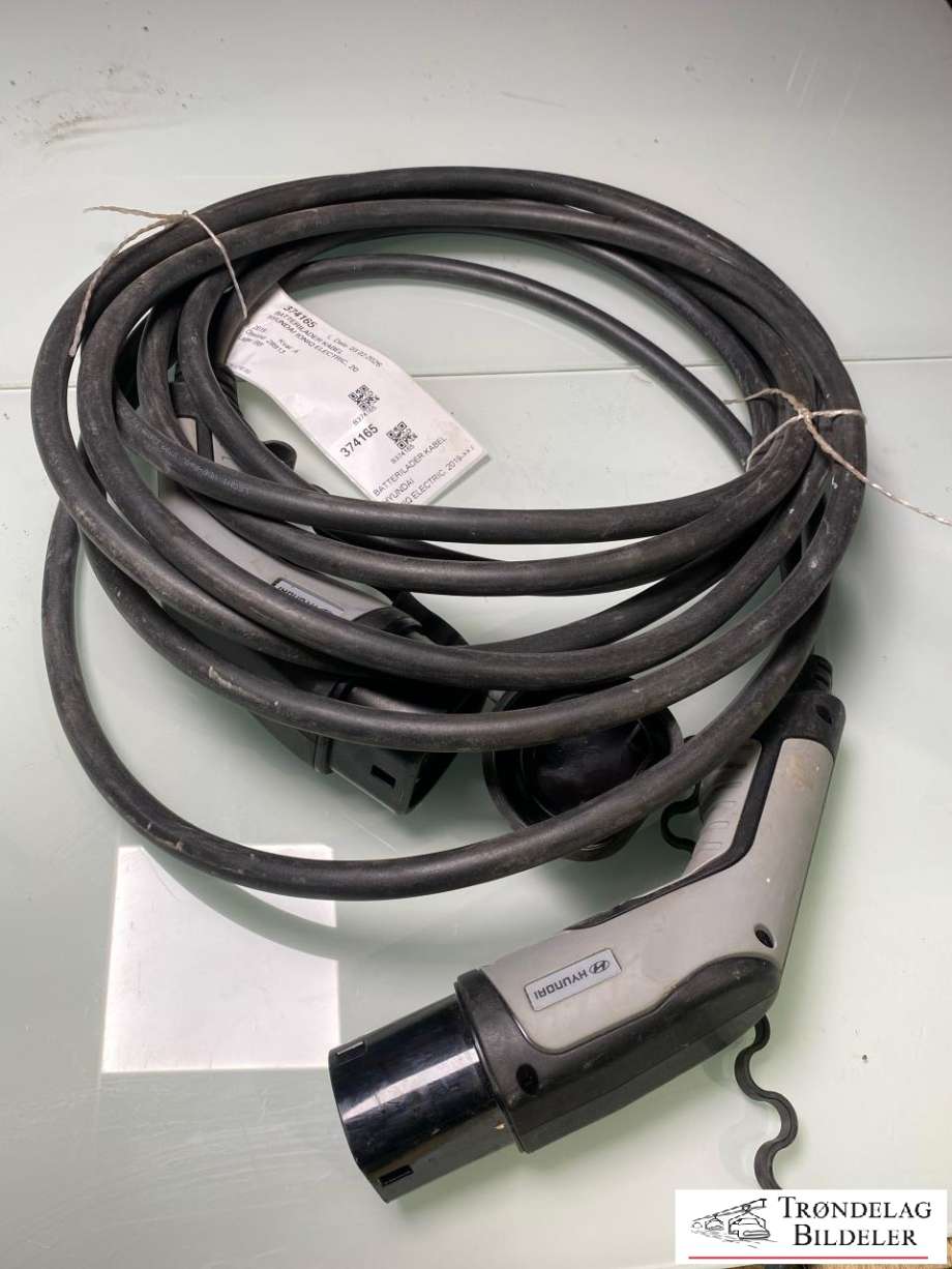 Batterilader kabel til Hyundai Ioniq Electric, 2019-->> (Fase 2) (LADEBOKS TYPE 2|)