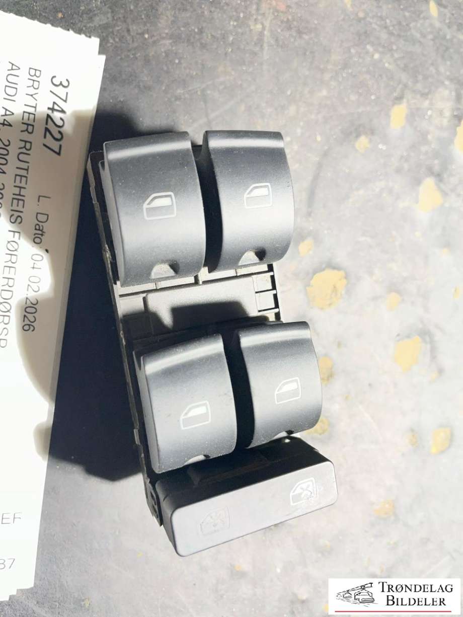 Bryter ruteheis førerdørspanel til Audi A4 2004-2008 (Type III) (B7) (B7) (8E0 959 851 D|)