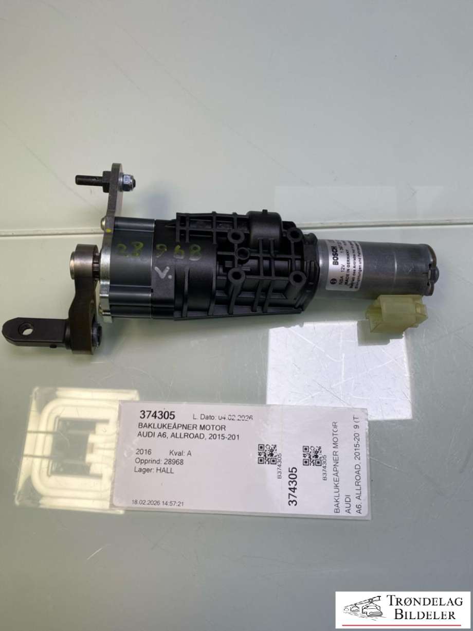 Baklukeåpner motor til Audi A6, Allroad, 2015-2019 (Type III, Fase 2) (C7) (C7) (4G9 827 851 D)