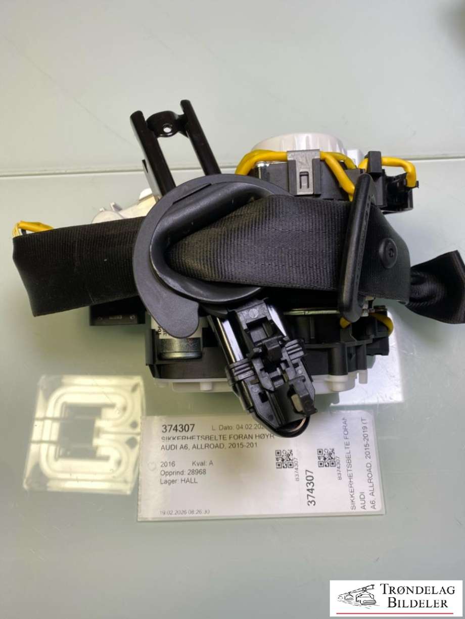 Sikkerhetsbelte foran høyre til Audi A6, Allroad 2015-2019 (Type III, Fase 2) (C7) (C7) (4G8 857 706 P  V04|)