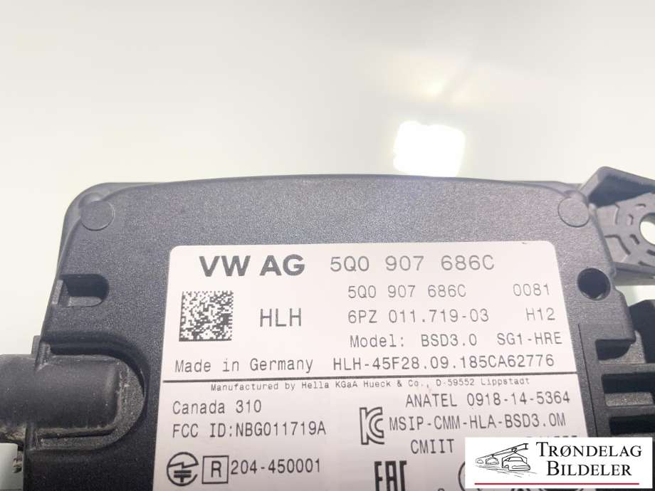 Sensor blindsone til VW e-Golf 2017-2020 (Fase 2) (5Q0 907 686C|)