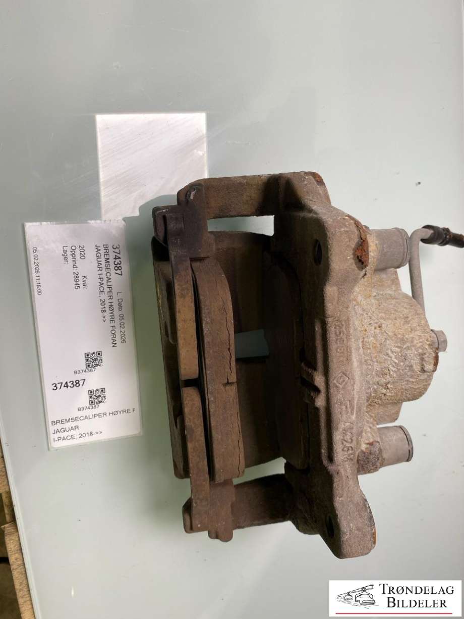 Bremsecaliper høyre foran til Jaguar I-PACE 2018-->> (GX732B294CA|T2H7446|T4A13037|HK832B135BB|325X30MM)
