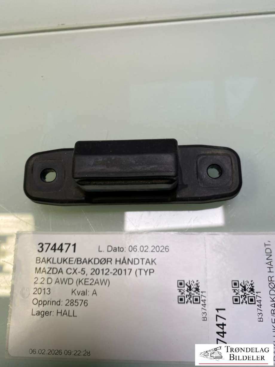 Bakluke/bakdør håndtak til Mazda CX-5 2012-2017 (Type I) (KD53-62-4B0A|)