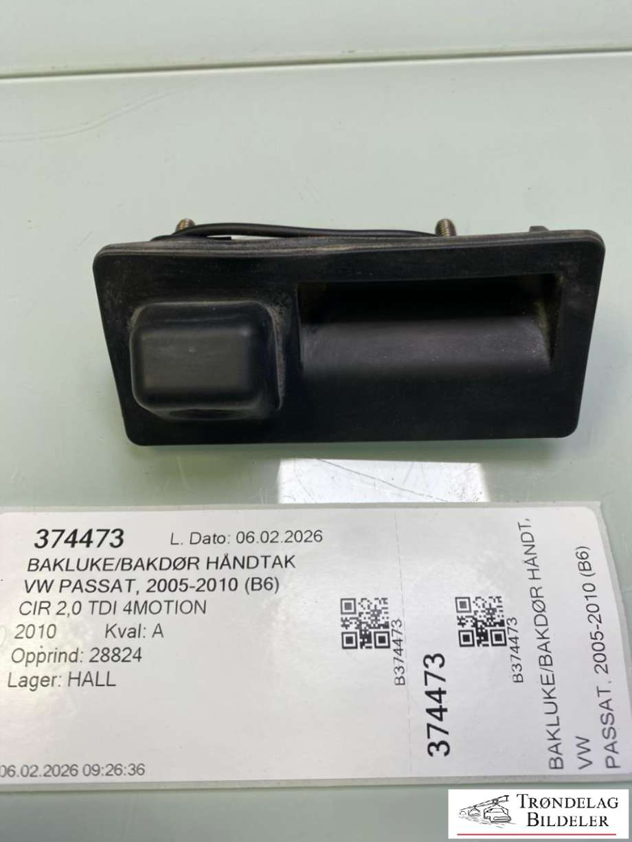 Bakluke/bakdør håndtak til VW Passat 2005-2010 (B6) (B6) (3C9 827 566 A|)
