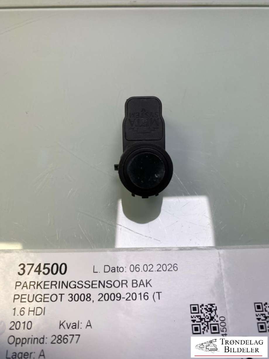 Parkeringssensor bak til Peugeot 3008, 2009-2016 (Type I)  (9664027977)