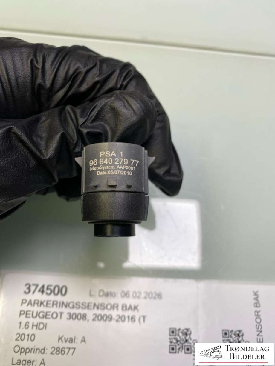 Parkeringssensor bak til Peugeot 3008 2009-2016 (Type I)  (9664027977|)