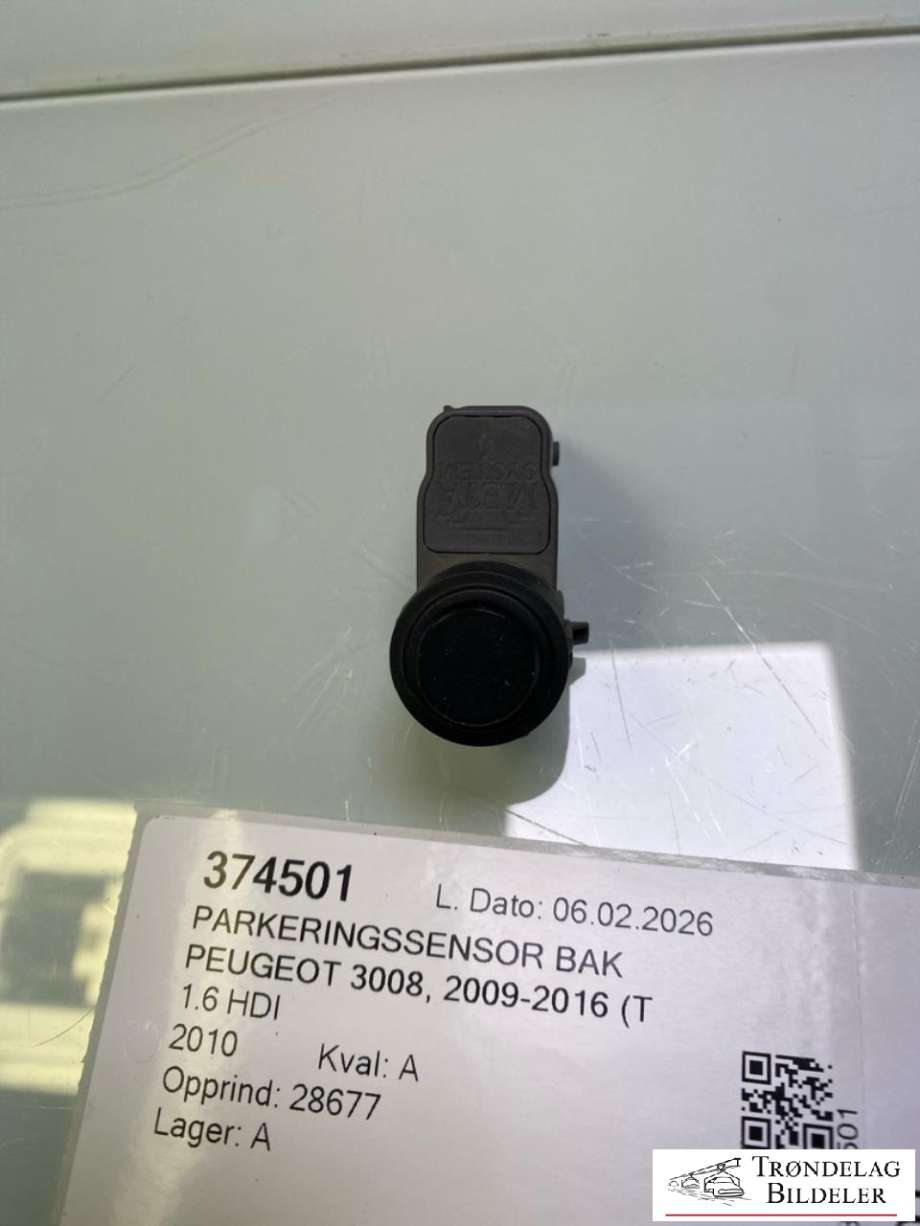 Parkeringssensor bak til Peugeot 3008, 2009-2016 (Type I)  (9664027977)