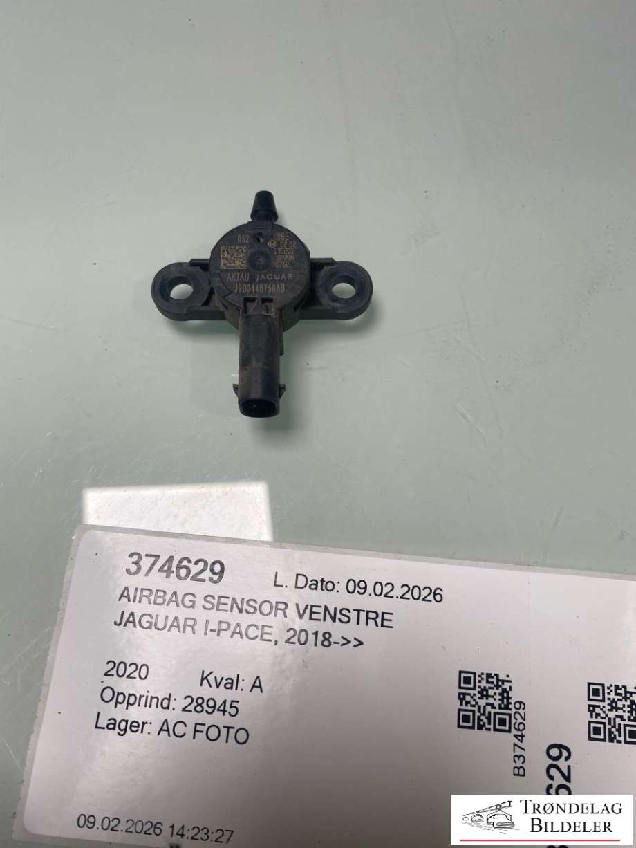 Airbag sensor venstre til Jaguar I-PACE, 2018-->>  (J9D314B750AB)