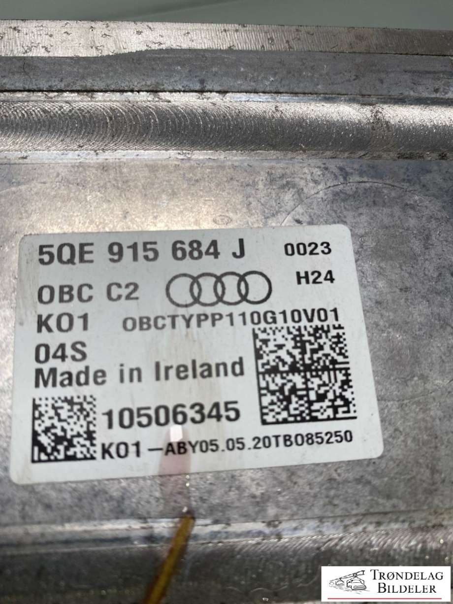 Batterilader (OBC - On Board Charger) til Audi e-tron 2018-->>  (5QE 915 684 J|)