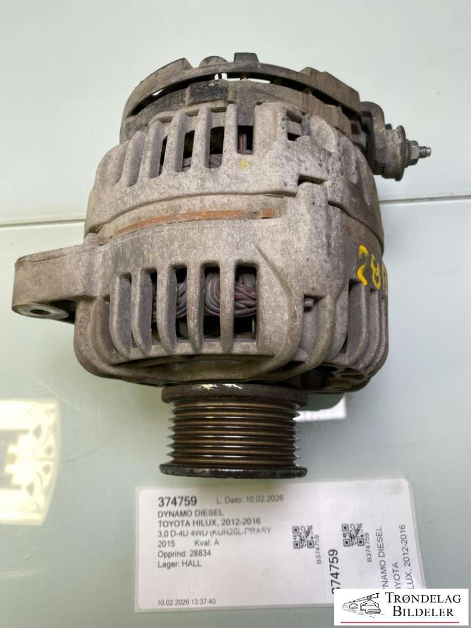 Dynamo diesel til Toyota Hilux, 2012-2016  (270600L060C)