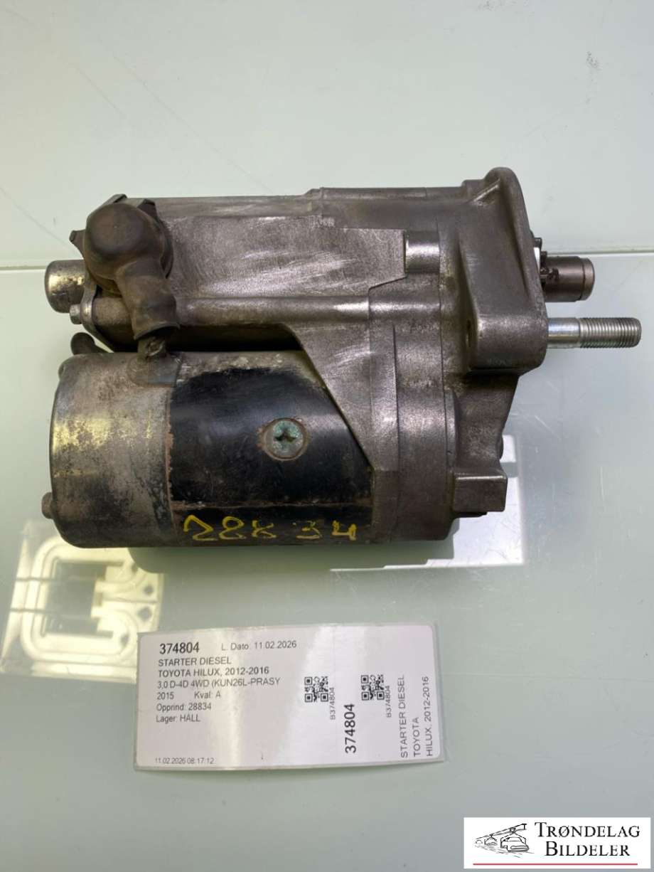 Starter diesel til Toyota Hilux, 2012-2016  (28100-0L050|281000L050|335220112)