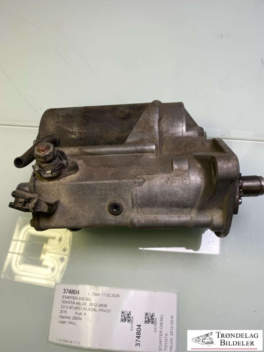 Starter diesel til Toyota Hilux 2012-2016  (28100-0L050|281000L050|335220112|LRS02287|28100-0L051|281000L05184|281000L052|281000L05284)