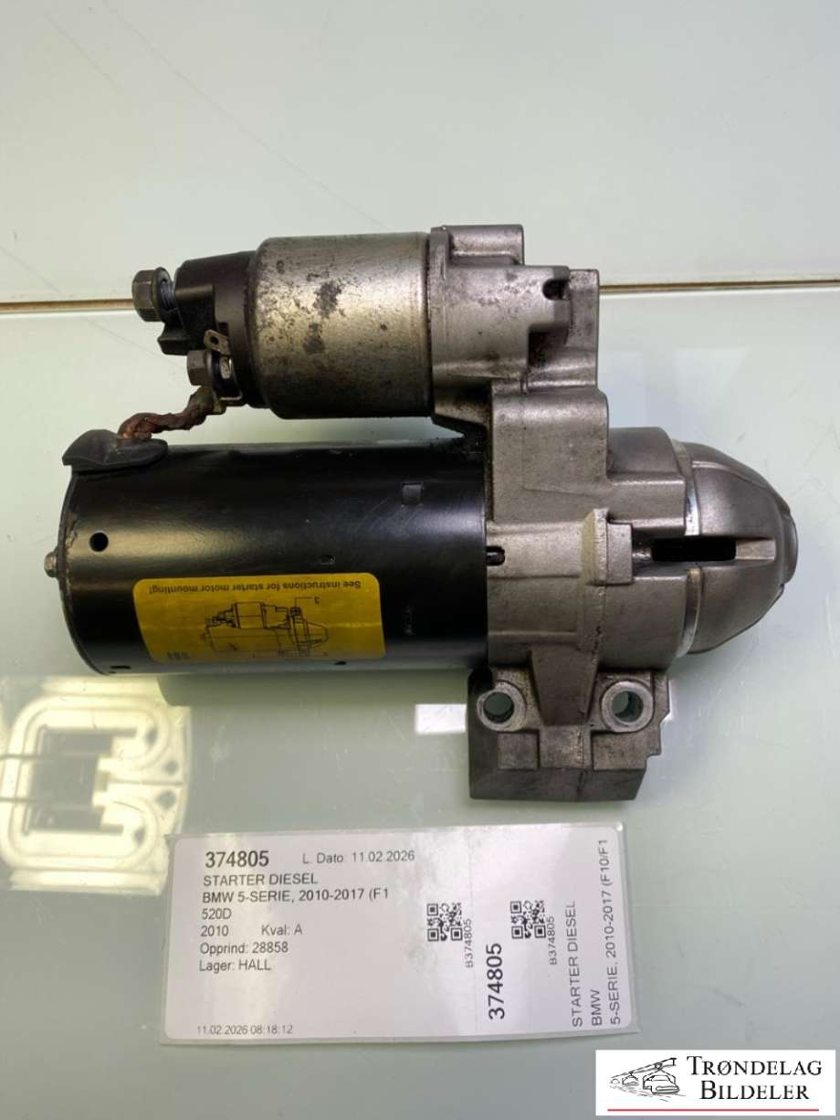 Starter diesel til BMW 5-Serie 2010-2017 (F10/F11) (F10/F11) (1241850665701|)