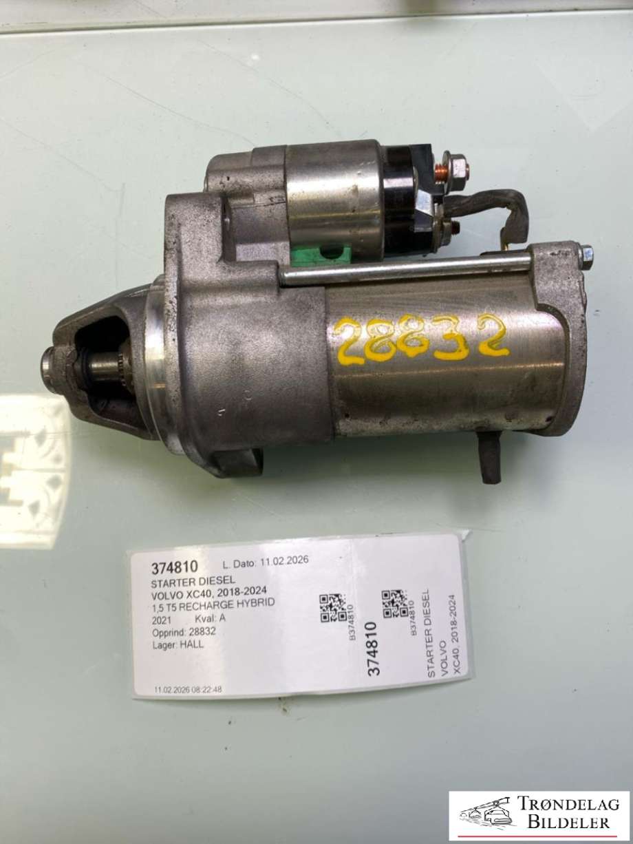 Starter diesel til Volvo XC40, 2018-2024  (31652687)