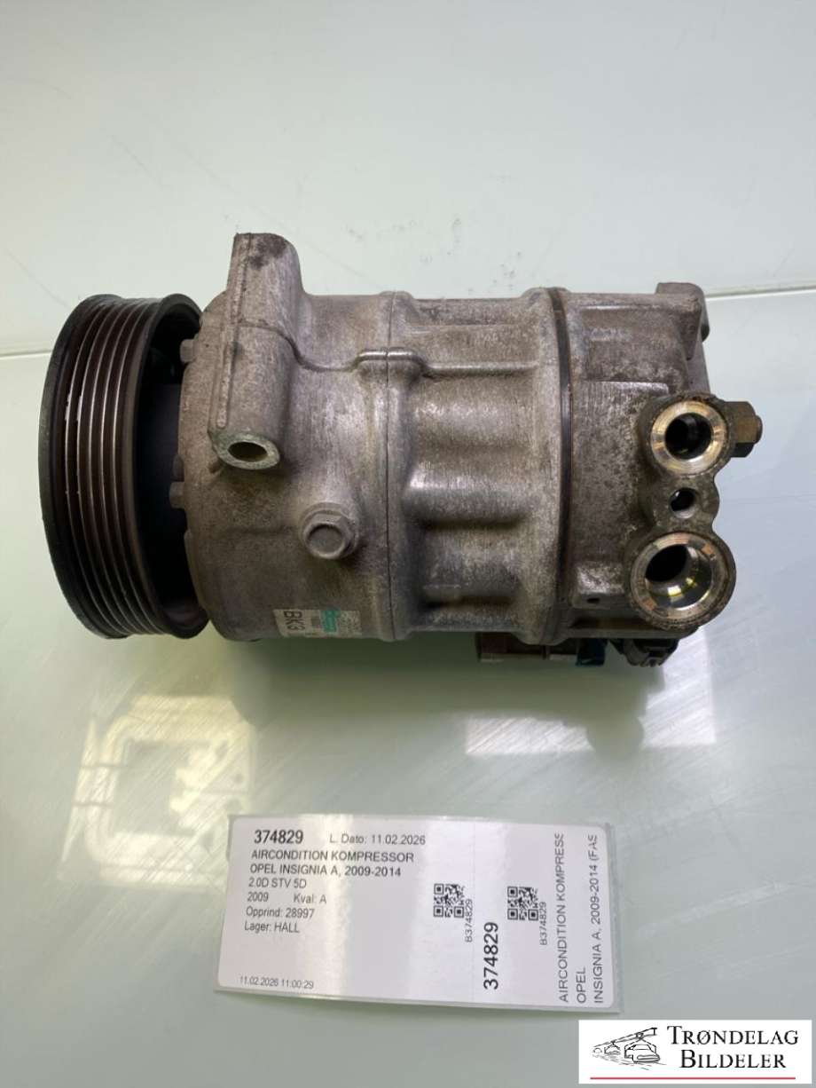 Aircondition kompressor til Opel Insignia A, 2009-2014  (13232307|13232309|13262839|1854417|6854112)