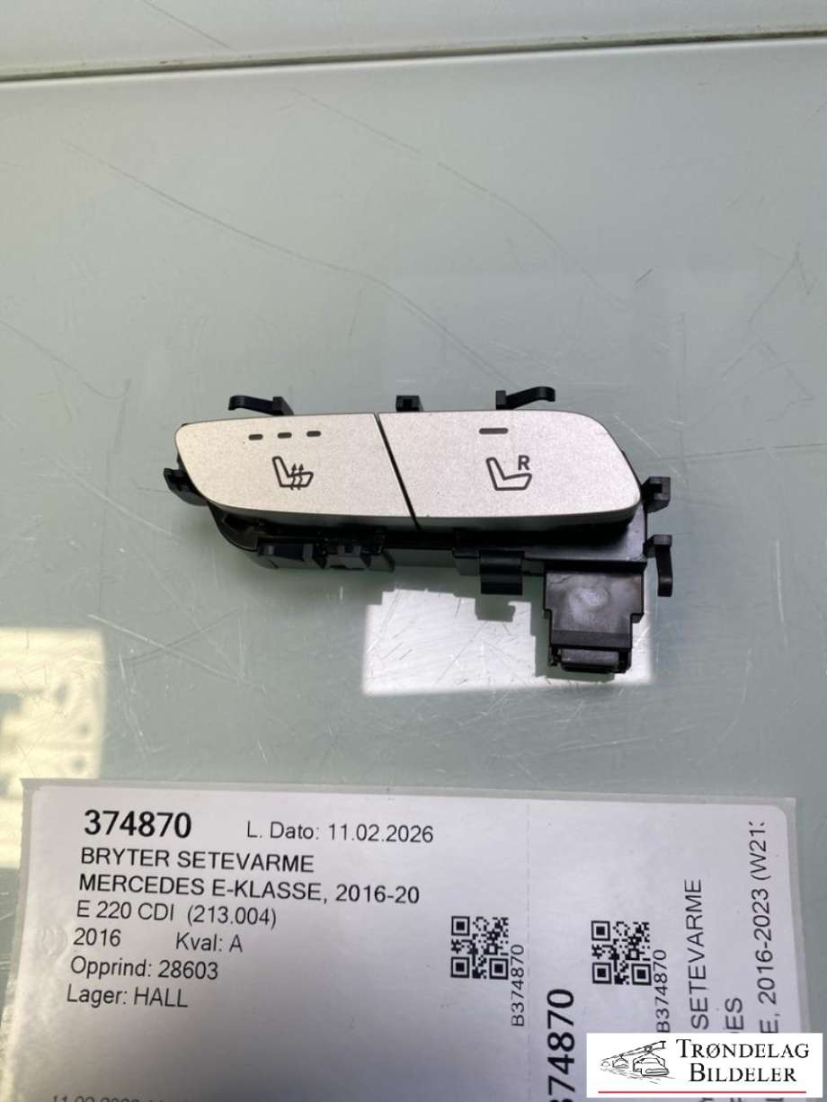 Bryter setevarme til Mercedes E-Klasse 2016-2023 (W213) (W213) (A2139051404|)
