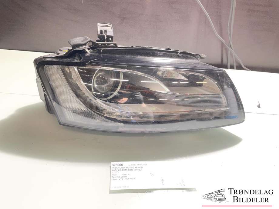 Frontlykt høyre xenon til Audi A5 2007-2016 (Type I) (8T0 941 030 AK|)