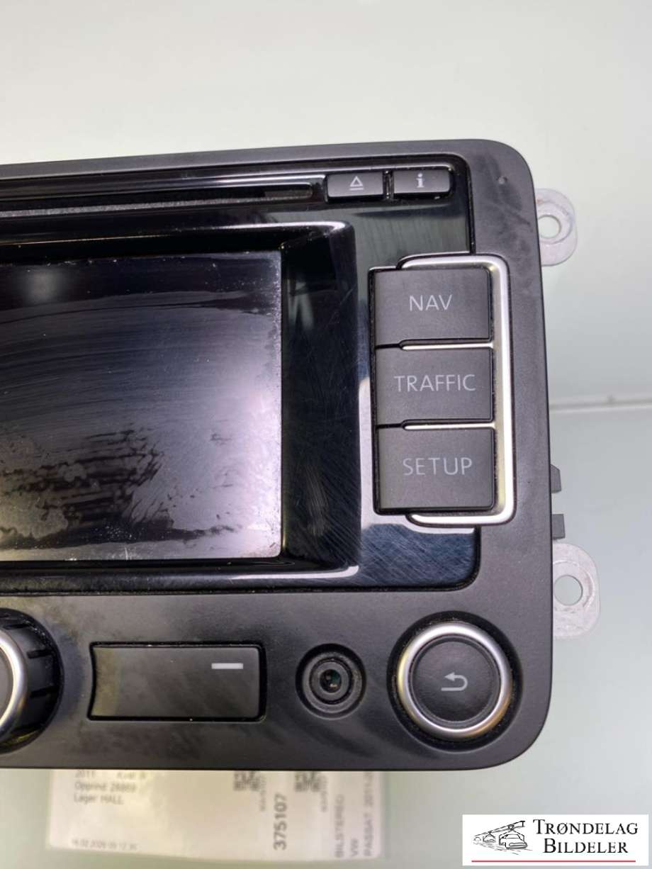 Bilstereo til VW Passat 2011-2015 (B7) (B7) (3C0 035 279|)