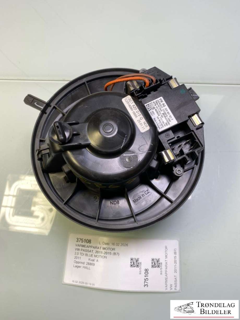 Varmeapparat motor til VW Passat, 2011-2015 (B7) (B7) (3C1820015Q)