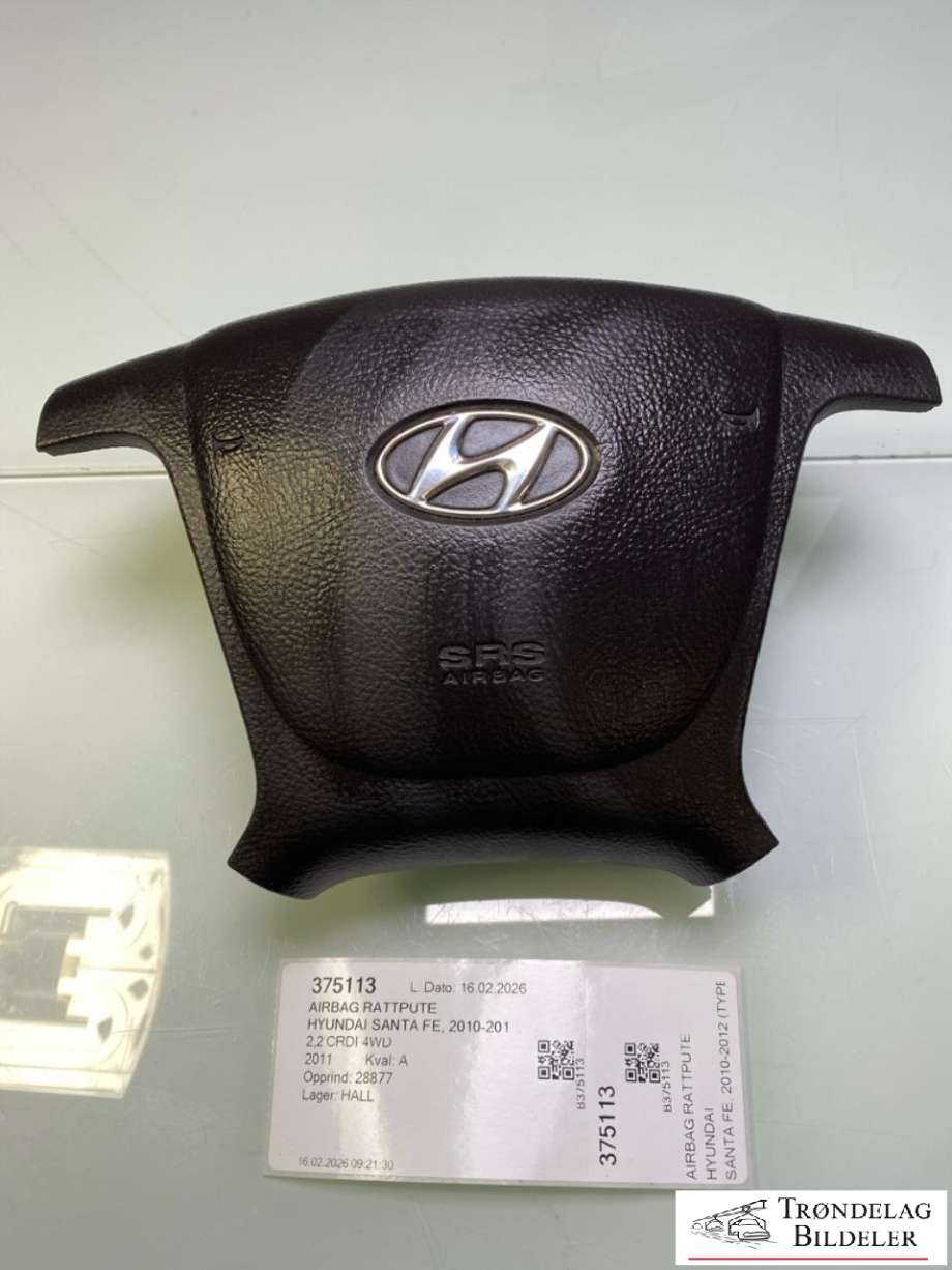 Airbag rattpute til Hyundai Santa Fe, 2010-2012 (Type II, Fase 2)  (569002B000HZ)