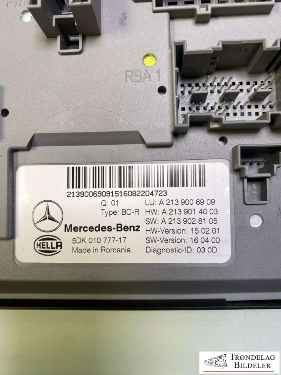 Styreenhet (SAM - Signal Acquisition Module) til Mercedes E-Klasse 2016-2023 (W213) (W213) (A2139006909|)