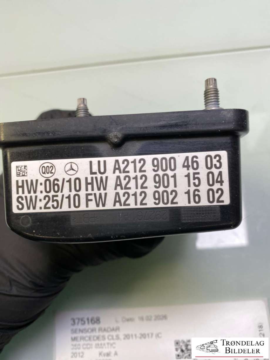 Sensor radar til Mercedes CLS 2011-2017 (C218) (C218) (A 212 900 46 03|)