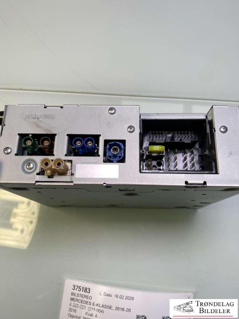 Bilstereo til Mercedes E-Klasse 2016-2023 (W213) (W213) (A2139004310|)