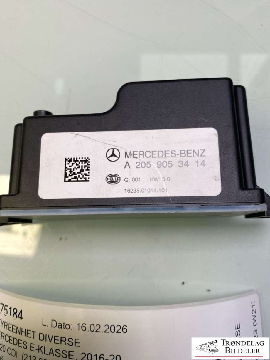 Styreenhet diverse til Mercedes E-Klasse 2016-2023 (W213) (W213) (A2059053414|)