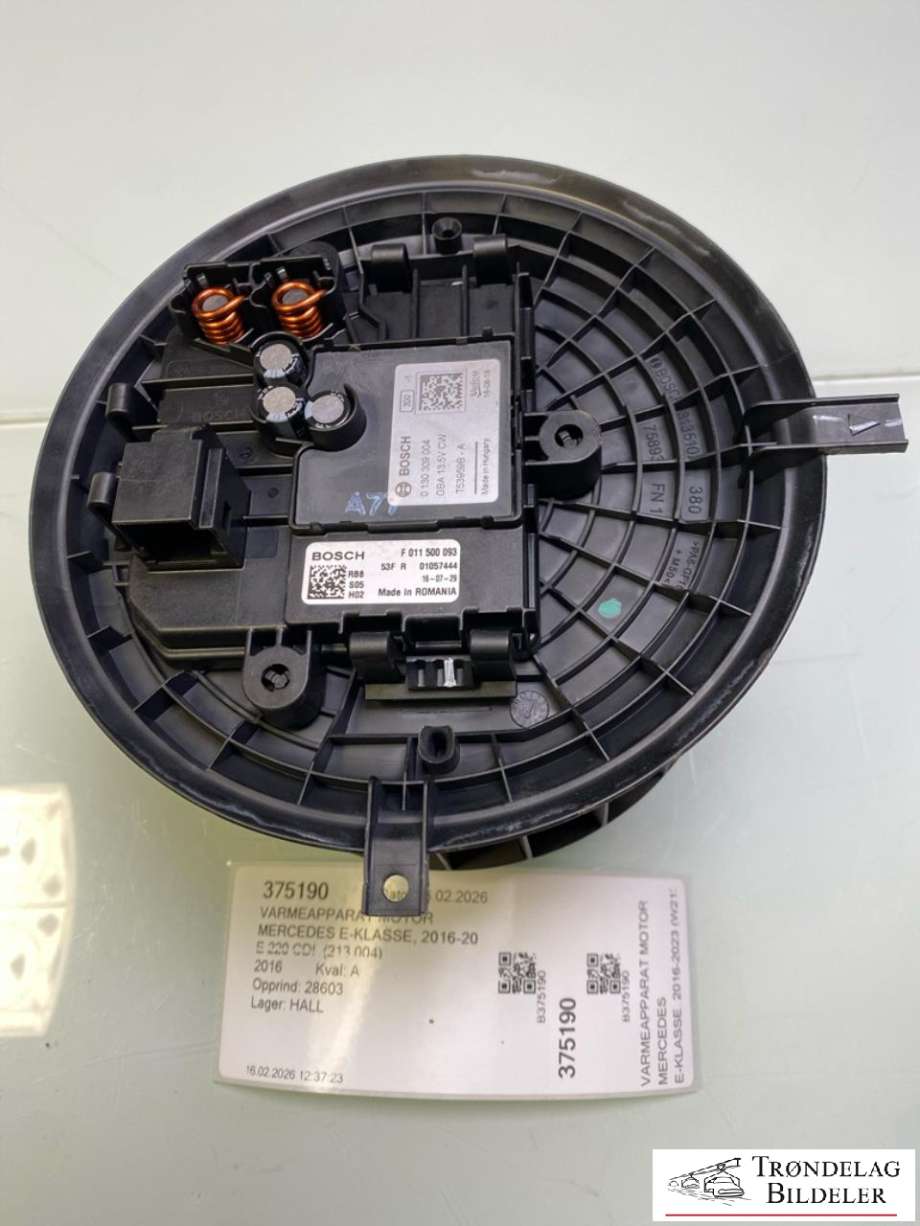 Varmeapparat motor til Mercedes E-Klasse 2016-2023 (W213) (W213) (F011500093|)