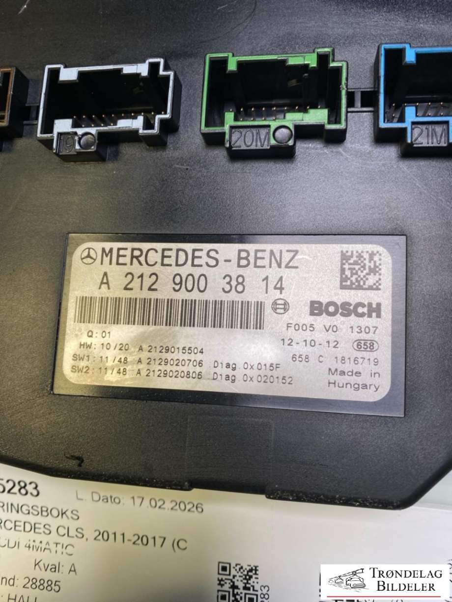 Sikringsboks til Mercedes CLS 2011-2017 (C218) (C218) (A2129003814|)