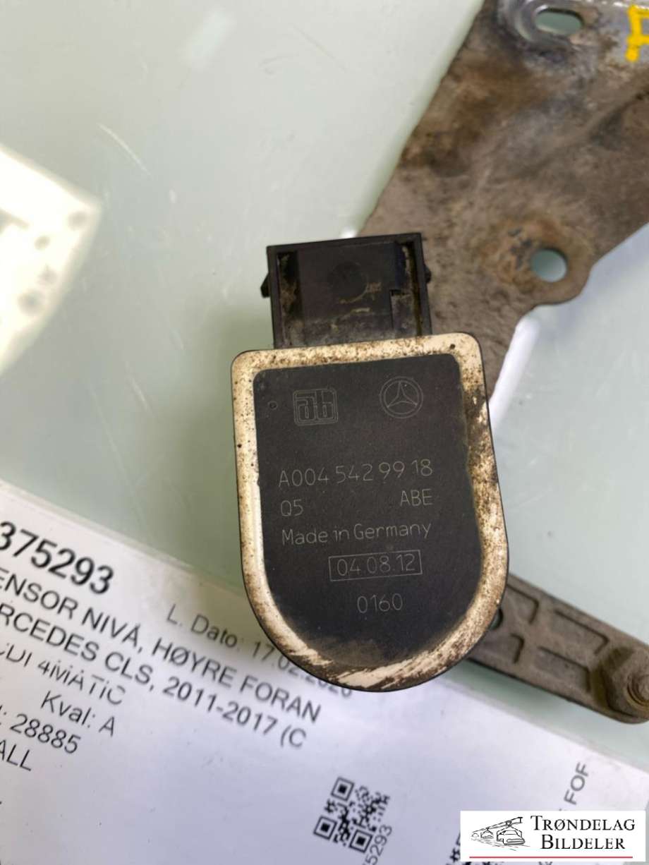 Sensor nivå, høyre foran til Mercedes CLS 2011-2017 (C218) (C218) (A0045429918|)
