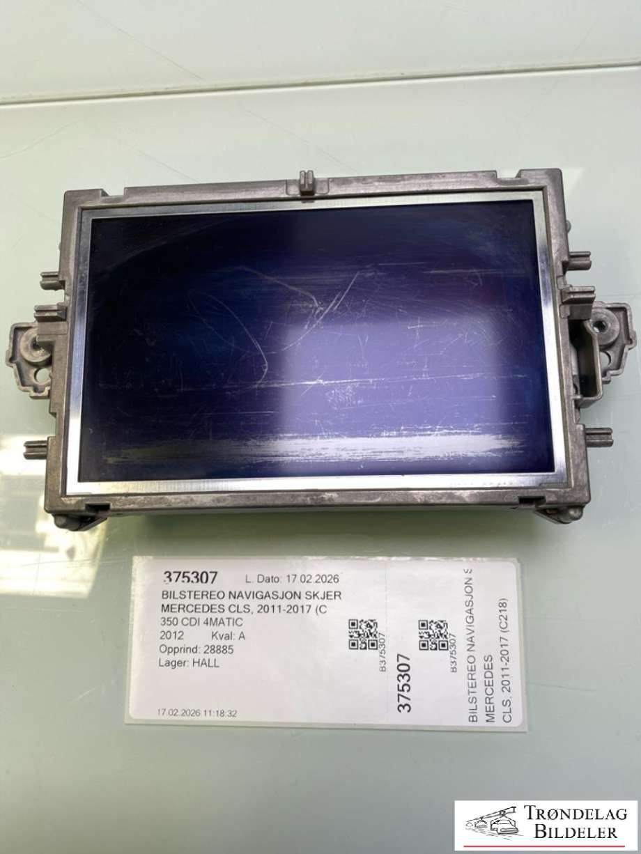 Bilstereo navigasjon skjerm til Mercedes CLS 2011-2017 (C218) (C218) (A2129018103|)