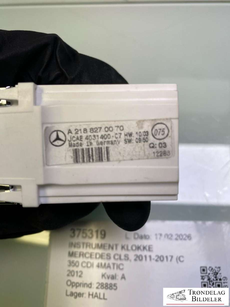 Instrument klokke til Mercedes CLS 2011-2017 (C218) (C218) (A2188270070|)