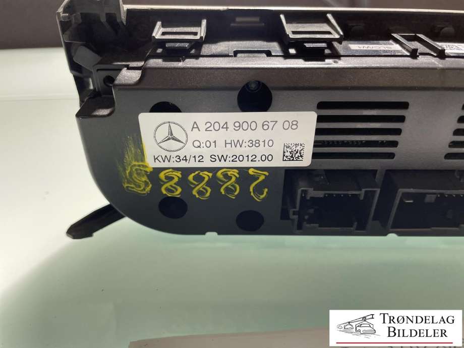 Varmeapparat betjening til Mercedes CLS 2011-2017 (C218) (C218) (A 204 900 67 08|)