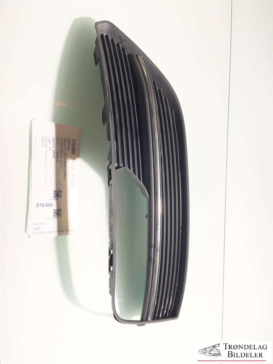 Deksel til Audi A3, 2012-2016 (Type III, Fase 1)  (8V3 807 682 A)