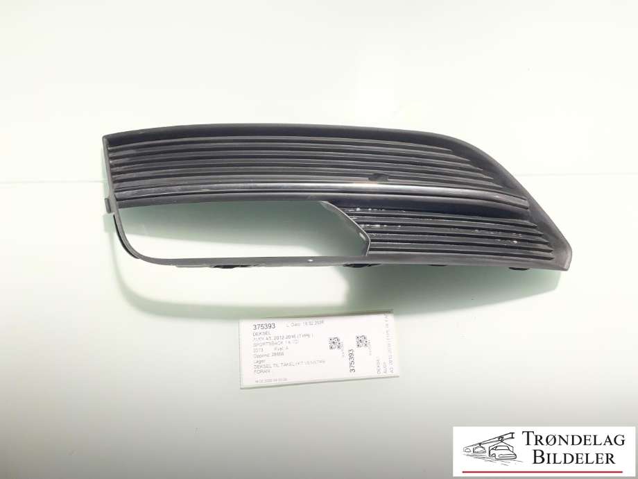 Deksel til Audi A3, 2012-2016 (Type III, Fase 1)  (8V3 807 681 A)