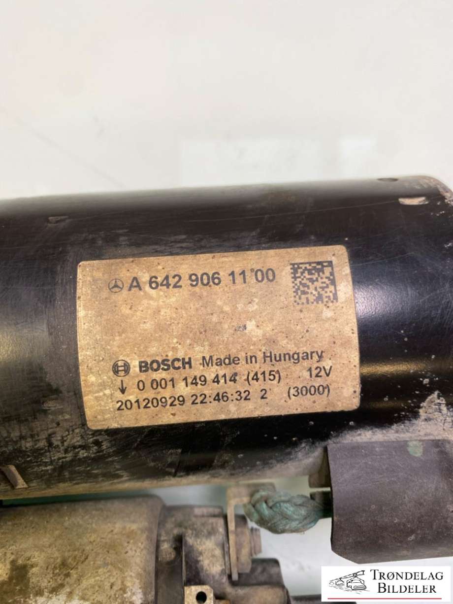 Starter diesel til Mercedes CLS 2011-2017 (C218) (C218) (A6429061100|)