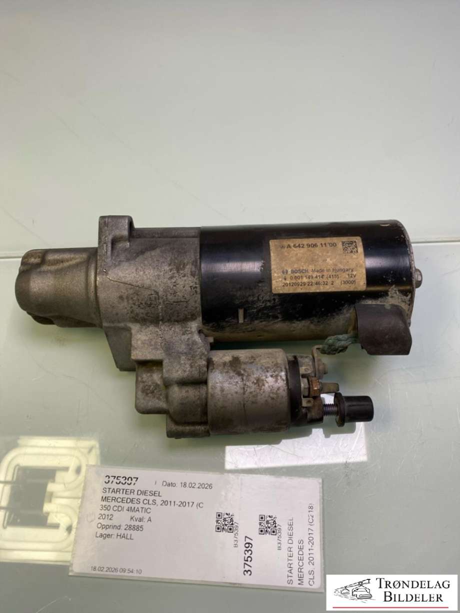 Starter diesel til Mercedes CLS 2011-2017 (C218) (C218) (A6429061100|)