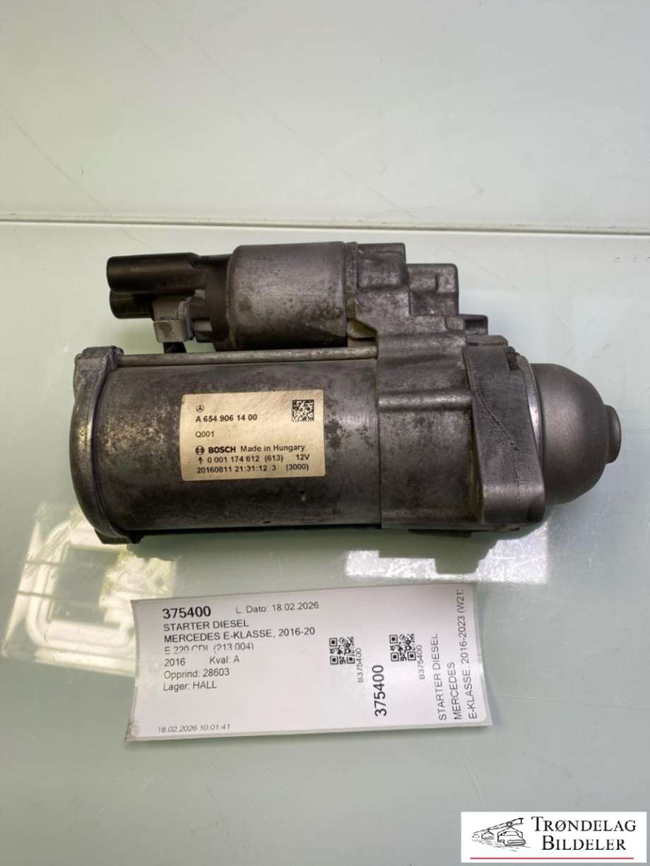 Starter diesel til Mercedes E-Klasse 2016-2023 (W213) (W213) (A6549061400|)