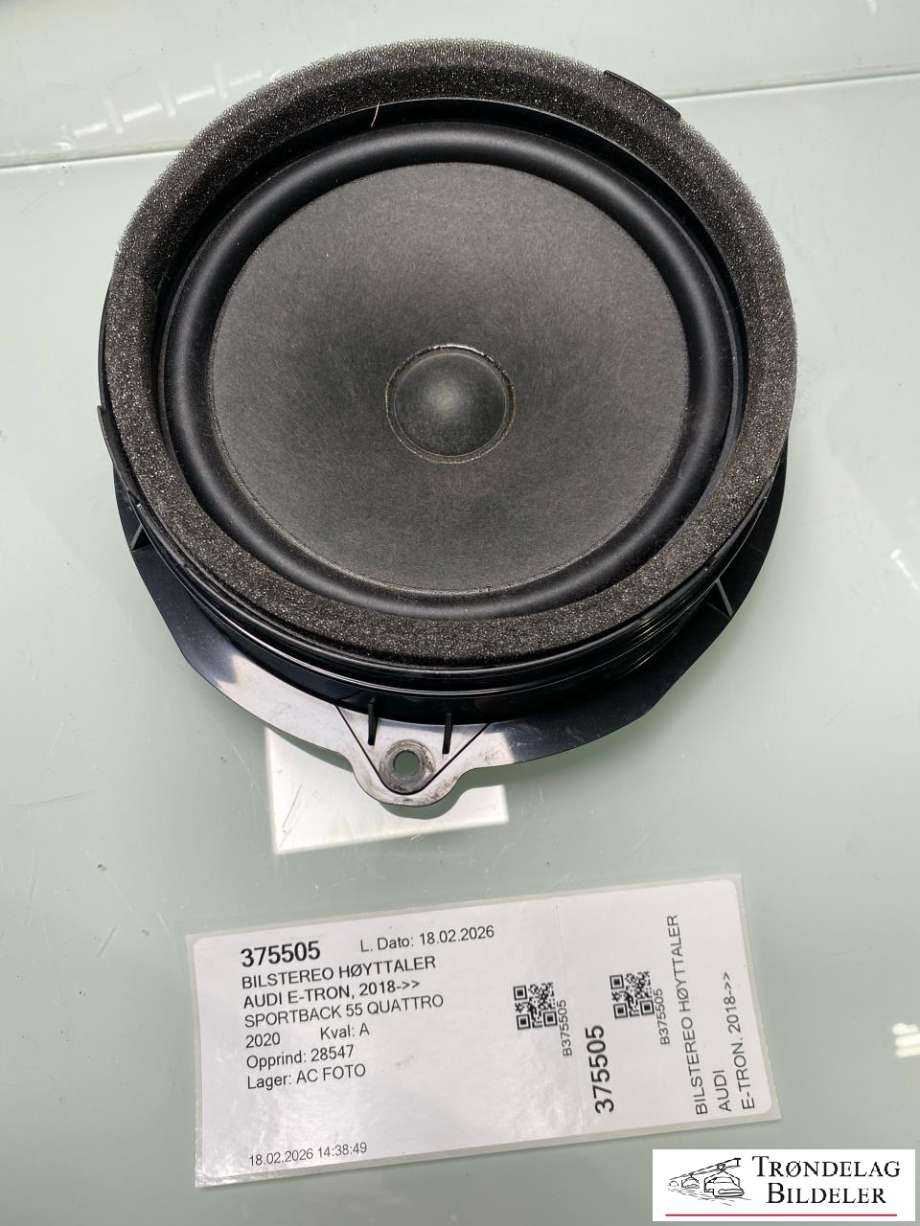 Bilstereo høyttaler til Audi e-tron, 2018-->>  (4K9 035 411)