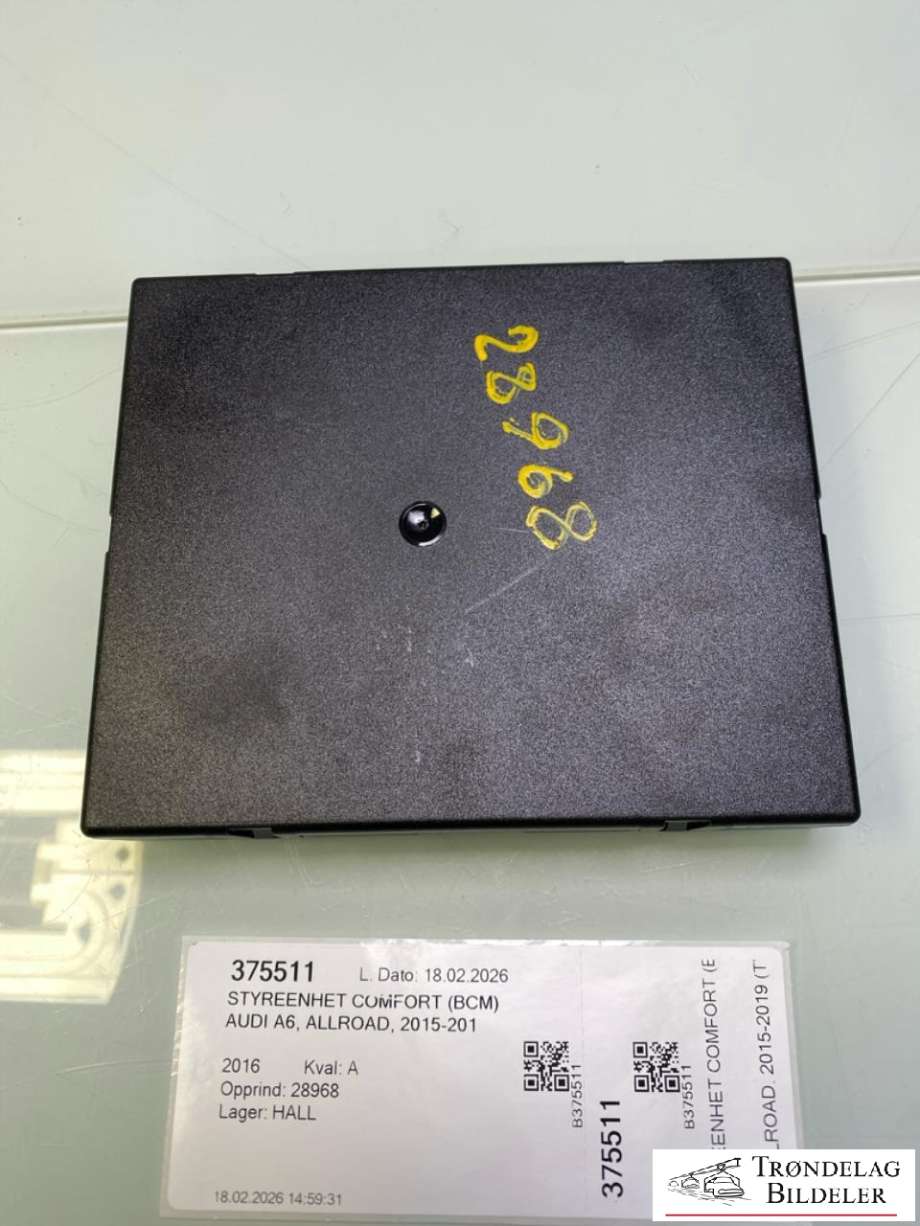Styreenhet comfort (BCM) til Audi A6, Allroad, 2015-2019 (Type III, Fase 2) (C7) (C7) (4H0907064GP)