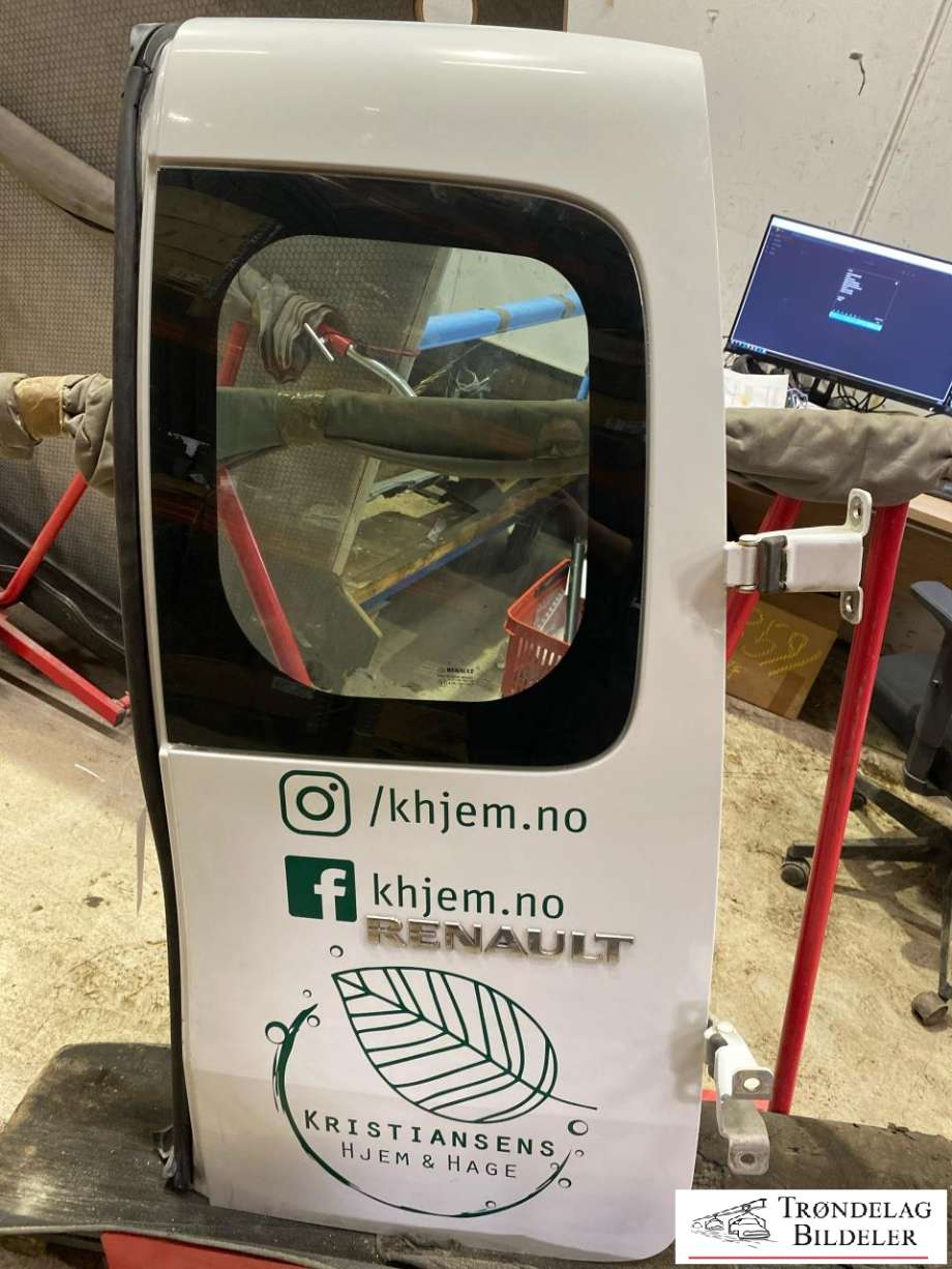 Dør høyre bak varebil til Renault Kangoo 2008-2021 (Type II)  (7751478139|901002594R|)